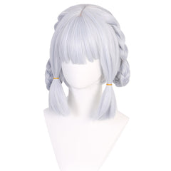 Genshin Impact Kamisato Ayaka Cosplay Wig Heat Resistant Synthetic Hair Carnival Halloween Party Props
