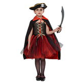 Kids Girls Pirate TuTu Dress Cosplay Costume Outfits Halloween Carnival Party Disguise Suit