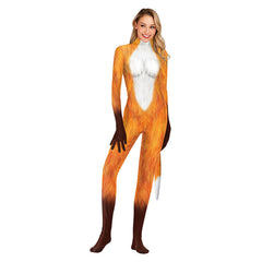 Fox Women Cosplay Costume Jumpsuit Outfits Halloween Carnival Party Disguise Suit