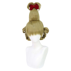 Elf Cindy Christmas Cosplay Wig Heat Resistant Synthetic Hair Carnival Halloween Party Props Accessories
