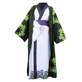 One Piece Wano Country Arc Roronoa Zoro Kimono Halloween Cosplay Costume Fancy Carnival Outfits - INSWEAR