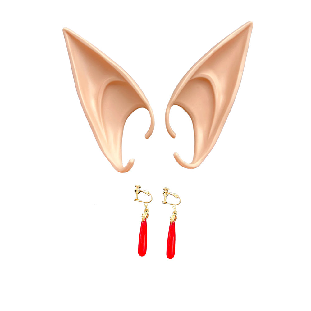 Frieren: Beyond Journey's End Frieren Cosplay Ears Earrings Halloween Carnival Costume Fantasia Props Gifts