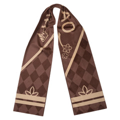 Genshin Impact Hu Tao Cosplay Plush Printed Scarf Birthday Xmas Gifts Original Design