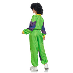 Girls Retro Hip-hop Disco Adult Cosplay Hooded Sweatshirt Joggers Trousers Set Printed Pullover Hoodie Pants Set
