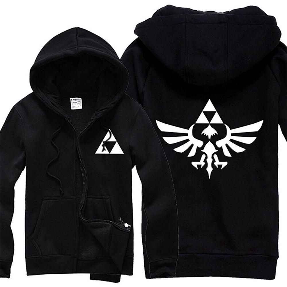 Unisex The Legend of Zelda Hoodie Thicken Fleece Jacket Hooded Sweatshirt - INSWEAR