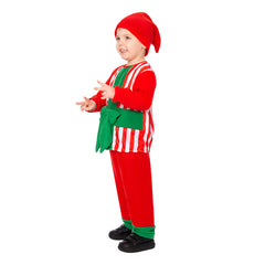 Kids Children Christmas Gift Red Cosplay Outfits Christmas Carnival Suit