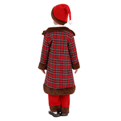 Kids Children Christmas Scotland Costume Santa Clau Cosplay Costume Outfits Christmas Carnival Suit