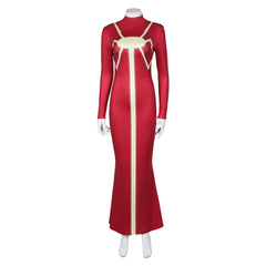 Madam Web Adult Women Cosplay Costume Printed Dress Fancy Outfit Halloween Carnival Suit