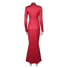 Madam Web Adult Women Cosplay Costume Printed Dress Fancy Outfit Halloween Carnival Suit