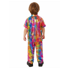 Medieval Retro Punk Hip Hop Stage Performance Kids Children Cosplay Costume Halloween Carnival Suit