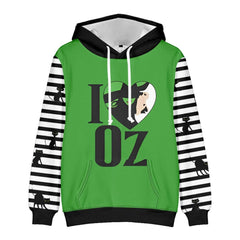 Musical Wicked Witch Adult Halloween Cosplay Hoodie Hooded Sweatshirt Casual Pullover Hoodie
