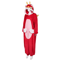 New Year 2024 Baby Dragon Pajamas Cosplay Costume Outfits Halloween Carnival Suit Original Design