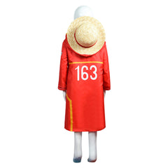 One Piece Egghead Arc Monkey D. Luffy Kids Boys Cosplay Costume Outfits Halloween Carnival Party Suit