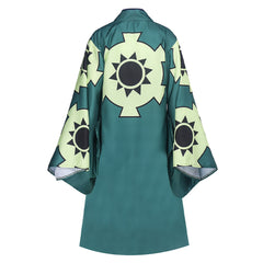 One Piece Kids Children Roronoa Zoro Anime Wano Country Cosplay Costume Kimono Outfits Halloween Carnival Suit