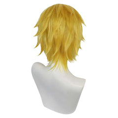 One Piece Sanji Cosplay Wig Heat Resistant Synthetic Hair Carnival Halloween Party Props Accessories