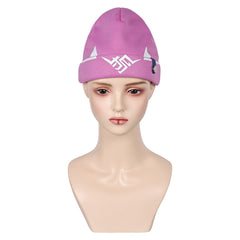 Overwatch Kiriko Halloween Carnival Cosplay Pink Knitted Hat Costume Accessories