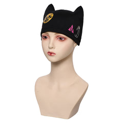Palworld 2024 Zoe Women Girls Cosplay Black Hat Cap Halloween Carnival Costume Accessories