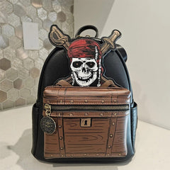 Pirates of the Caribbean Captain Jack Schoolbag Travel Backpack Shoulder Bag Unisex Messenger Bag