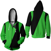 Spicy Girl Shego Adult Cosplay Hoodie Hooded Sweatshirt Casual Zip Up Hoodie