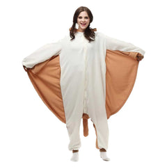 Squirrel Adult Cartoon Cosplay Costume Animal Coral Fleece Jumpsuit Fancy Outfit Halloween Carnival Suit