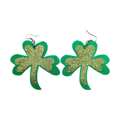 St Patricks Day Green Hat Lucky Costume Accessories Celebration Carnival Props for Irish Fun Party Hats Necklace Earings Set