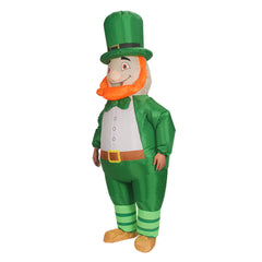 St. Patrick's Day Green Blowup Fancy Cosplay Inflatable Costume Men Women Cartoon Party Dressup Halloween Carnival Party Suit