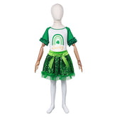 St. Patrick's Day Kids Girls Tutu Dress Skirt Set Cosplay Costume Outfits Halloween Carnival Suit
