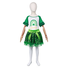 St. Patrick's Day Kids Girls Tutu Dress Skirt Set Cosplay Costume Outfits Halloween Carnival Suit