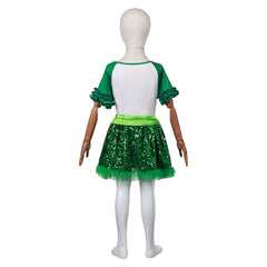 St. Patrick's Day Kids Girls Tutu Dress Skirt Set Cosplay Costume Outfits Halloween Carnival Suit