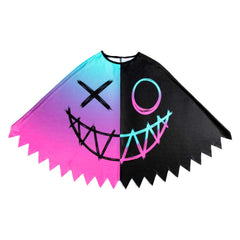 Suicide Squad: Kill the Justice League Harley Quinn Fluorescent Cosplay Cloak Halloween Carnival Costume Accessories