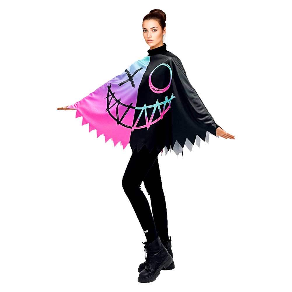 Suicide Squad: Kill the Justice League Harley Quinn Fluorescent Cosplay Cloak Halloween Carnival Costume Accessories