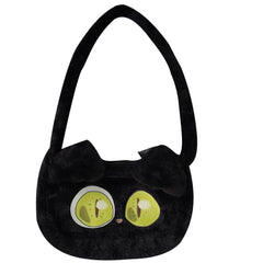 Suzume's Door Locking Minister Cosplay Black Bag Printed Shoulder Bag Plush Toye