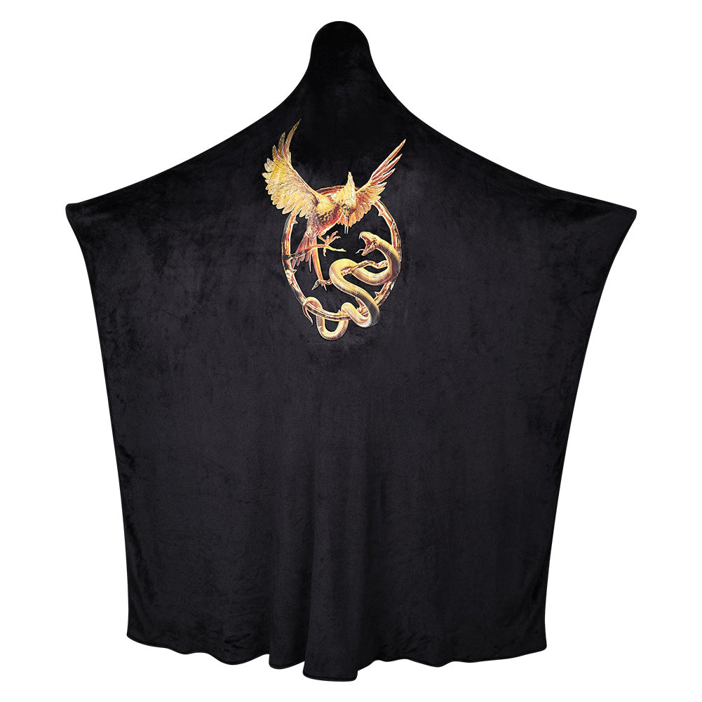 The Hunger Games: The Ballad of Songbirds & Snakes Cosplay Costume Black Plush Blankets Outfits Halloween Carnival Suit Accessories