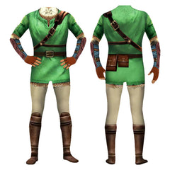 The Legend of Zelda Link Adult Cosplay Costume Green Jumpsuit Outfits Halloween Carnival Suit