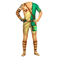 The Legend of Zelda Link Adult Cosplay Costume Yellow Jumpsuit Outfits Halloween Carnival Suit