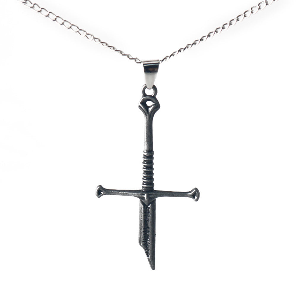The Lord of the Rings Aragorn Narsil Anduril Cosplay Alloy Necklace Halloween Carnival Birthday Xmas Gift