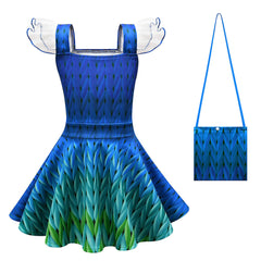 Trolls 3 Poppy Elf Princess Kids Girls Cosplay Dress Halloween Carnival Costume