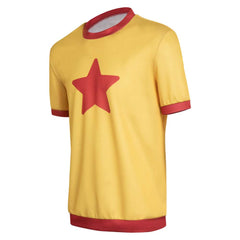 TV Scott Pilgrim Takes Off 2023 Scott Pilgrim Adult Cosplay Casual Street Yellow T-shirt