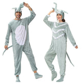 Unisex Elephant Adult Cosplay Jumpsuit Costume Outfits Halloween Carnival Suit
