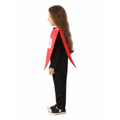 Valentine's Day Kids Children Black With Love Jumpsuit Cosplay Costume Fancy Outfits Halloween Carnival Suit