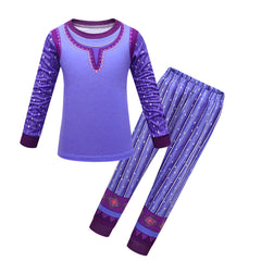 Wish Asha Girls Children Cosplay Costume Sleepwear Fancy Outfit Halloween Carnival Suit