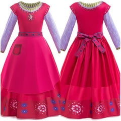Wish Dahlia Flower Kids Girls Cosplay Dress Halloween Carnival Costume