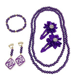 Wish Movie Asha Girls Halloween Carnival Suit Cosplay Necklace Earings Costume Accessories