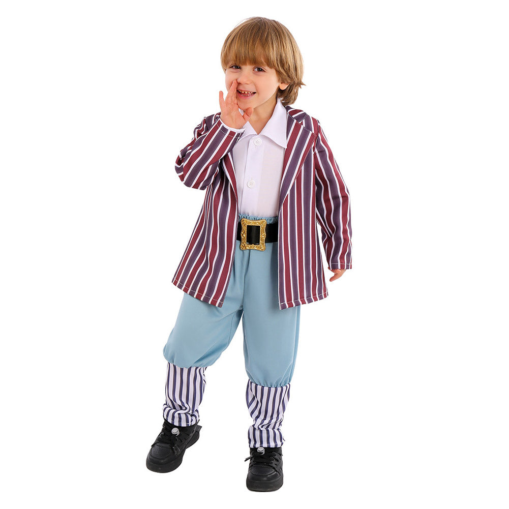Wonka Movie Oompa Loompa Kids Children Cosplay Costume Outfits Halloween Hoilday Carnival Suit