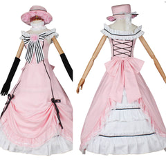 Black Butler Ciel Phantomhive Smile Robin Dress Femboy Clothing Cosplay Costume Outfits Halloween Carnival Suit