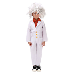 Christmas 2023 Kids Children Physicist Scientist Cosplay Costume Outfits Halloween Carnival Suit