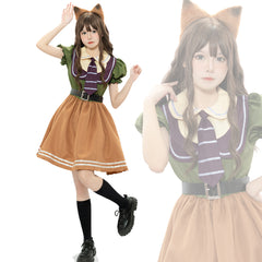 Fox Nick Wilde Adult Kids Cosplay Costume Dress Fancy Outfit Halloween Carnival Suit
