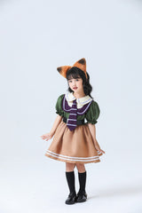 Fox Nick Wilde Kids Girls Cosplay Costume Dress Fancy Outfit Halloween Carnival Suit