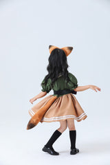 Fox Nick Wilde Kids Girls Cosplay Costume Dress Fancy Outfit Halloween Carnival Suit