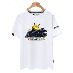 Game Palworld Adult Cosplay T-shirt White Black Shirt Casual Street Shirt